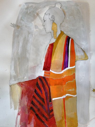 Profilo elegante a righe da Doris Schmitz