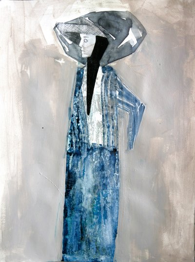 Donna elegante in blu da Doris Schmitz