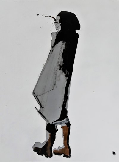 Figura con schizzi d