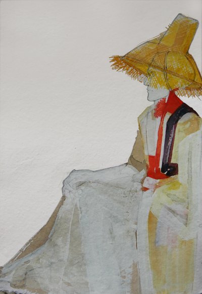Uomo con cappello di paglia da Doris Schmitz