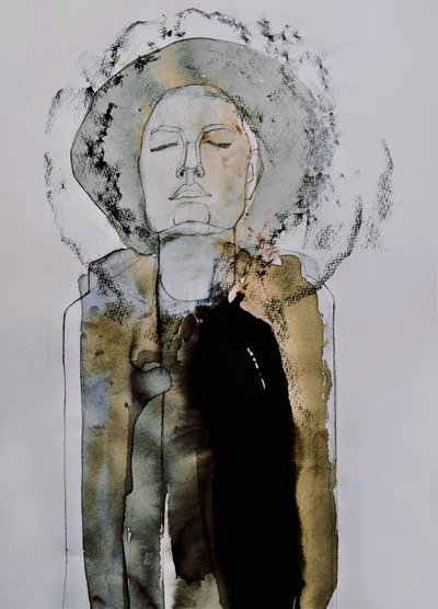 Ritratto di una donna in meditazione da Doris Schmitz