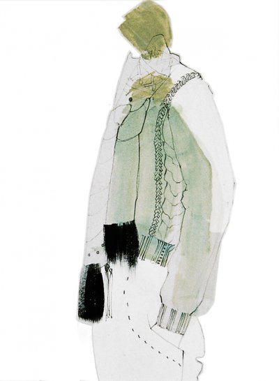 Illustrazione di moda minimalista da Doris Schmitz