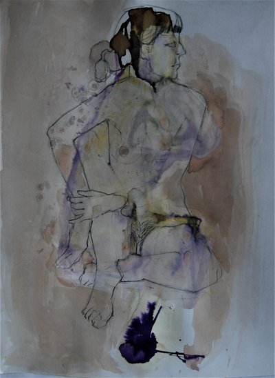 Figura nuda pensierosa da Doris Schmitz
