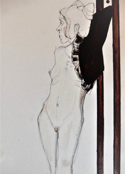 Profilo di un nudo pensieroso da Doris Schmitz