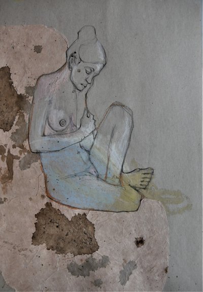 Donna nuda pensierosa da Doris Schmitz