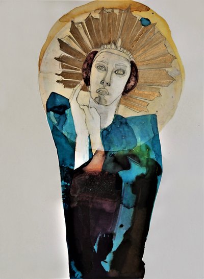 Regal Woman - Aureola dorata da Doris Schmitz