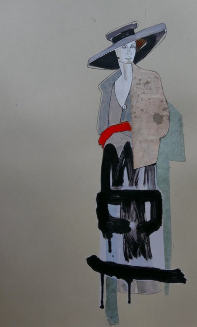 Graffiti di una donna alla moda da Doris Schmitz
