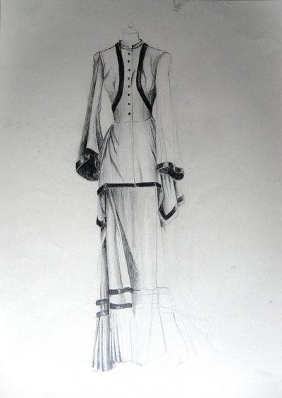 Schizzo di moda vintage da Doris Schmitz