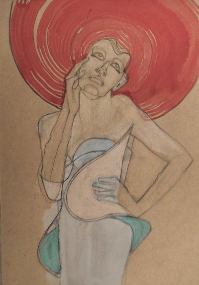 La donna con il cappello rosso da Doris Schmitz