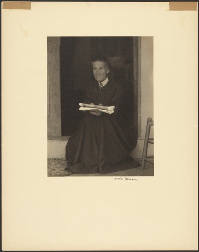Sorella Sarah, insediamento Shaker, Mt. Lebanon, New York da Doris Ulmann