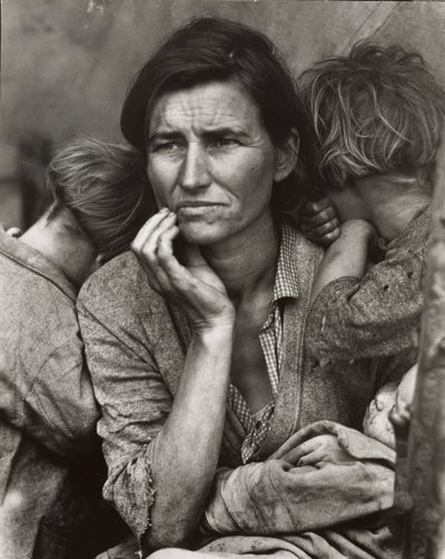 [Copia della madre migrante, Nipomo, California]. da Dorothea Lange