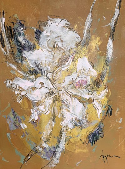 Fioritura bianca luminosa da Dorothy Fagan