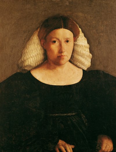 Ritratto di una donna con una reticella bianca da Dosso Dossi