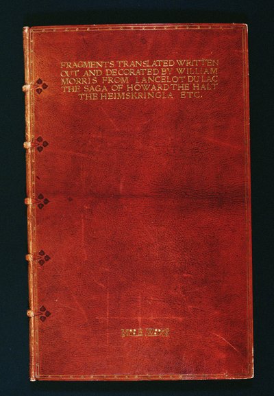 Volume di frammenti manoscritti rilegati per Emery Walker (1851-1933) 1902 da Douglas B. Cockerell