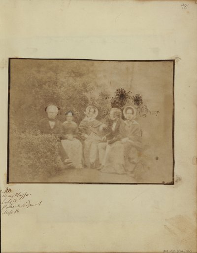 Sir David Brewster con Miss Mary Playfair, Lady Brewster, Mr. Pakenham Edgeworth e Miss Brewster da Dr. John Adamson
