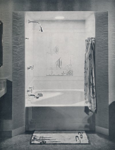 Nuovo bagno Neo-Angle di quattro piedi quadrati, 1935 da Drix Duryea