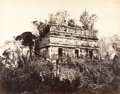 La prigione, a Chichen-Itza, 1857-89 da Désiré Charnay