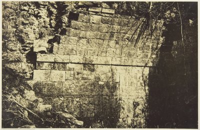 Palazzo del Circo di Chichen-Itza, interno di una stanza da Désiré Charnay