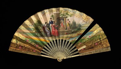 Ventaglio, francese, 1820-30 da Dubois