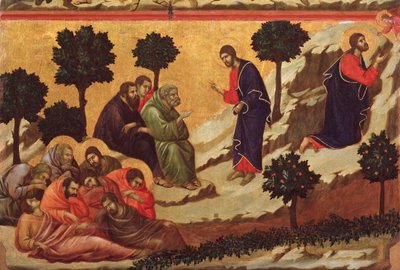 Agonia nel giardino. Pala della Maestà da Duccio di Buoninsegna