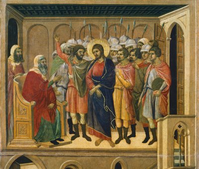 Cristo davanti al Sommo Sacerdote (dettaglio) da Duccio di Buoninsegna