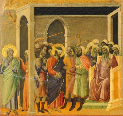 Cristo percosso (dettaglio) da Duccio di Buoninsegna