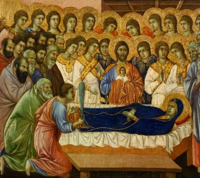 Dormitio Virginis (Il sonno eterno della Vergine), dettaglio dalla Maestà dell