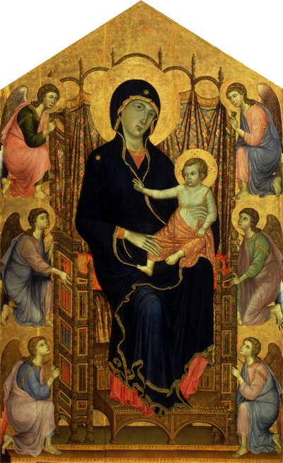 Italian: Maestà Rucellai Madonna da Duccio di Buoninsegna