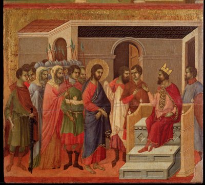 Gesù davanti a Erode (Maestà) da Duccio di Buoninsegna