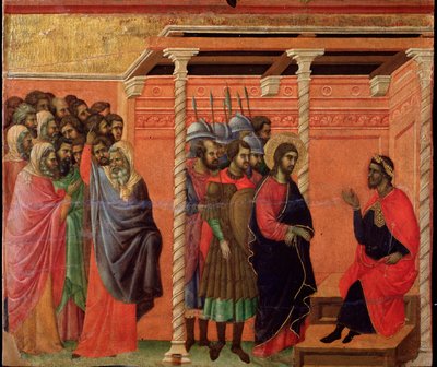 Gesù davanti a Ponzio Pilato da Duccio di Buoninsegna