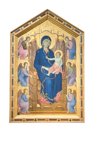 Madonna e Bambino in trono con angeli da Duccio di Buoninsegna