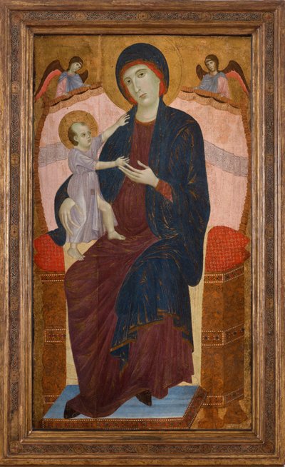Madonna col Bambino in trono con angeli, c. 1280 da Duccio di Buoninsegna