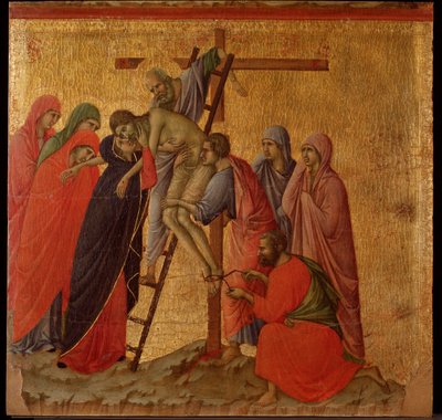 Passione: la deposizione (Maestà) da Duccio di Buoninsegna
