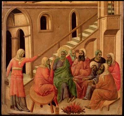 Il rinnegamento di Pietro da Duccio di Buoninsegna