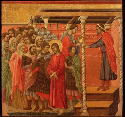 Ponzio Pilato si lava le mani (Maestà) da Duccio di Buoninsegna