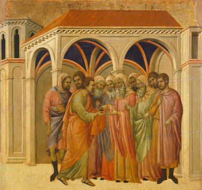Il tradimento di Giuda (dettaglio) da Duccio di Buoninsegna