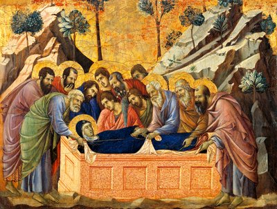 La sepoltura della Vergine, (dettaglio) dalla Maestà dell