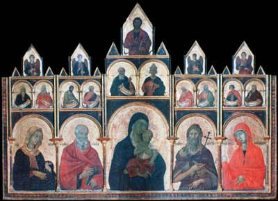 La Santa Vergine con il Bambino Gesù e i Santi da Duccio di Buoninsegna
