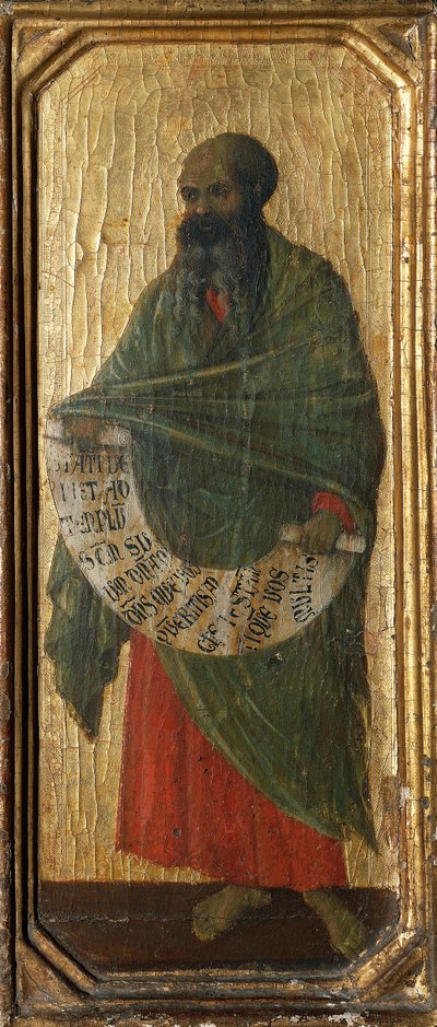 Il profeta Malachia, dettaglio dalla predella della Maestà di Duccio da Duccio di Buoninsegna