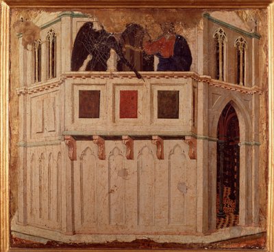 La tentazione al tempio da Duccio di Buoninsegna