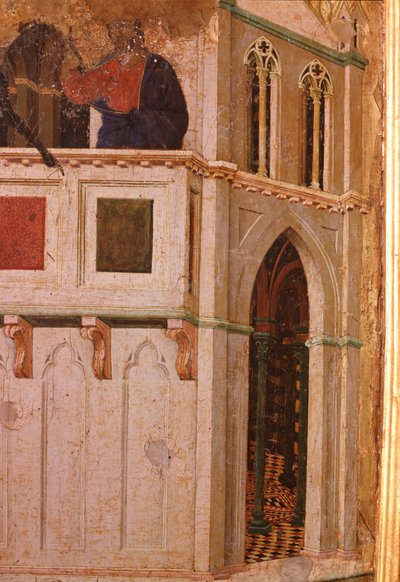La tentazione al tempio (dettaglio) da Duccio di Buoninsegna