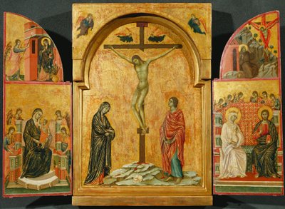 Trittico: Crocifissione e altre scene da Duccio di Buoninsegna