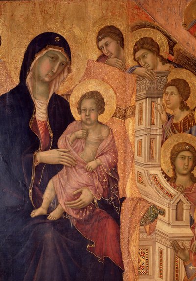 Vergine e bambino sul trono (La Maestà) da Duccio di Buoninsegna