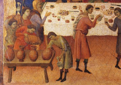 Nozze di Cana (dettaglio) da Duccio di Buoninsegna
