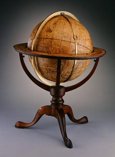 Globo celeste, Londra da Dudley Adams