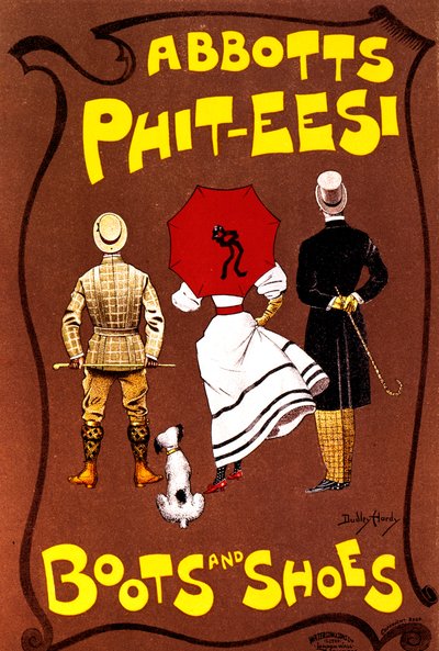 Stivali e scarpe Abbotts Phit-Eesi, c1887-1922 da Dudley Hardy