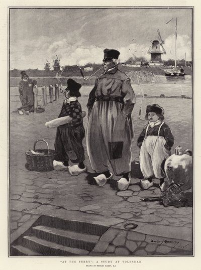 Al traghetto, uno studio a Volendam da Dudley Hardy