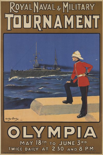 Poster per il Torneo Navale e Militare Reale, 1910 da Dudley Hardy