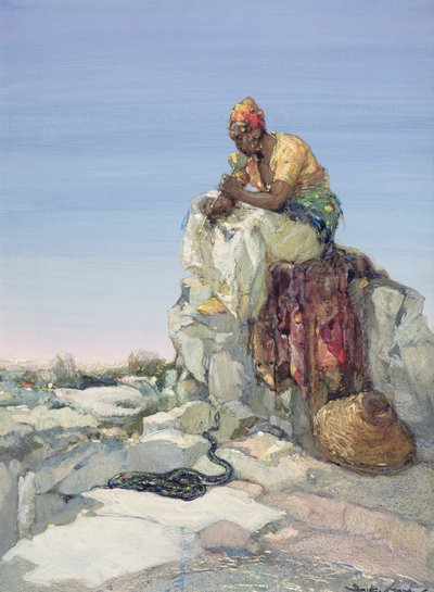 Incantatore di serpenti, 1900 da Dudley Hardy