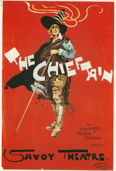The Chieftain, Savoy Theatre, 1898 circa (litografia a colori) da Dudley Hardy